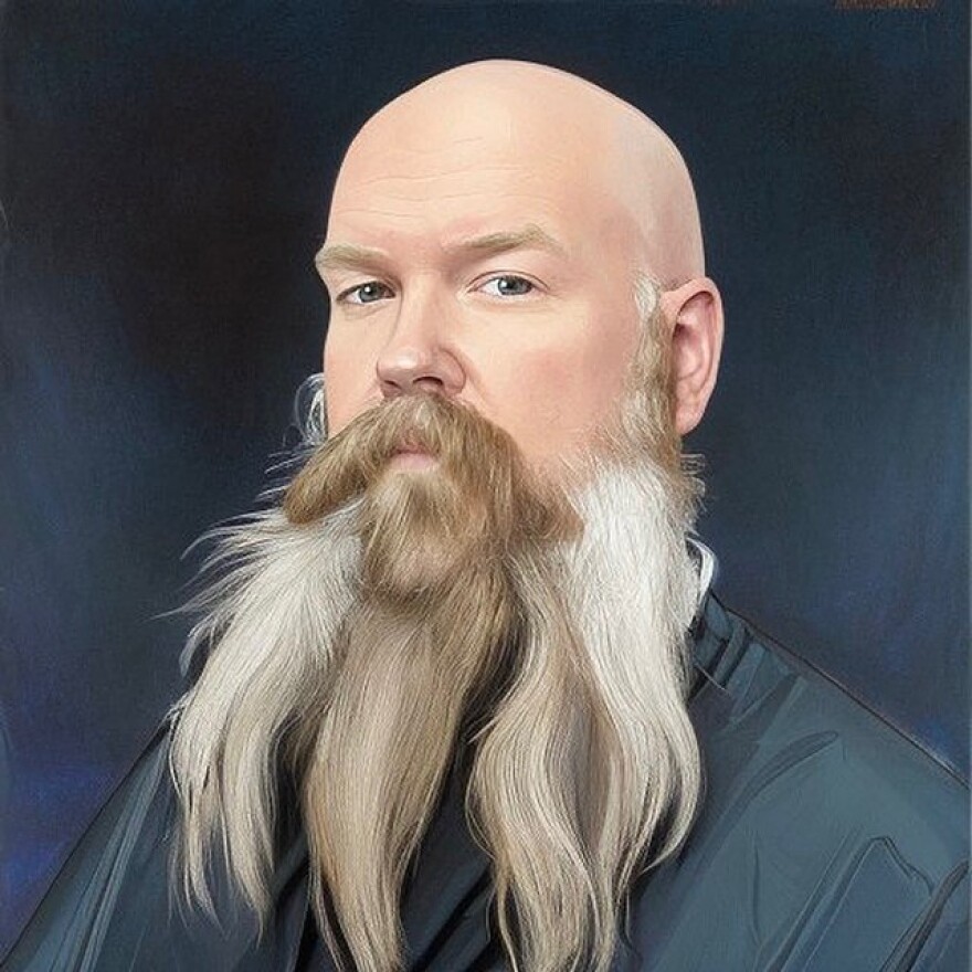 A portrait of Magnus Champlin generated by Lensa.