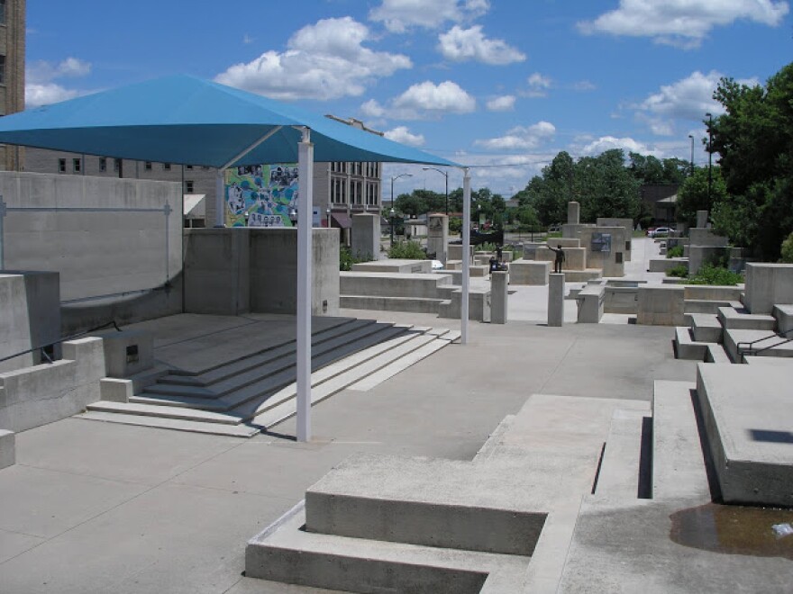 Founders Park is in downtown Springfield. (Photo credit: KSMU)