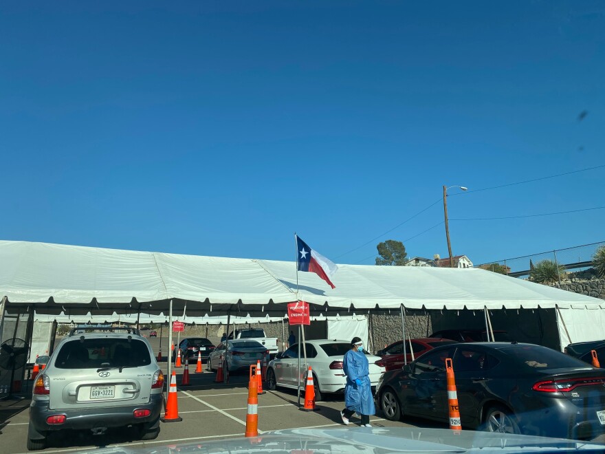 UTEP mobile COVID testing site