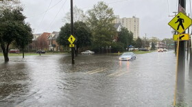 Flooding in Norfolk‘s Ghent neighborhood. (Photo by Sam Turken)