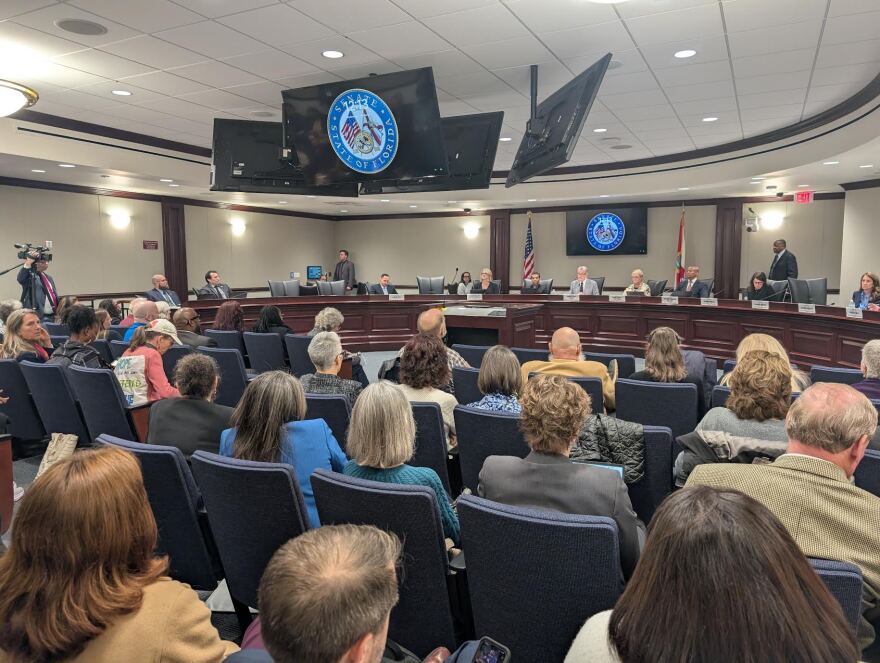 The Senate Ethics & Elections Committee discussing election bill on Feb. 4, 2026. (Photo by Mitch Perry/Florida Phoenix)