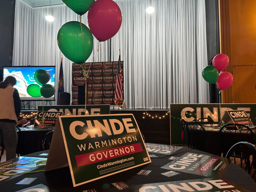 Warmington's campaign is stationed at Phenix Hall in Concord for primary night.