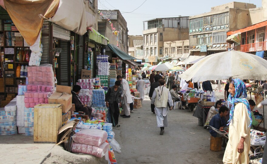 Afghanistan's economy still struggles, but years of Western assistance have helped keep markets well-stocked, like the Old City Bazaar in downtown Kabul.