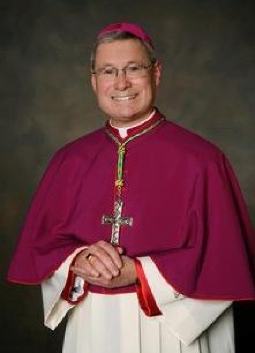 Newly-installed Bishop David Malloy of the Rockford Diocese.