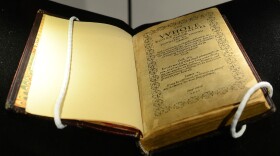 A copy of the Bay Psalm Book, which was printed in 1640 in Massachusetts. It was sold Tuesday at Sotheby's in New York.