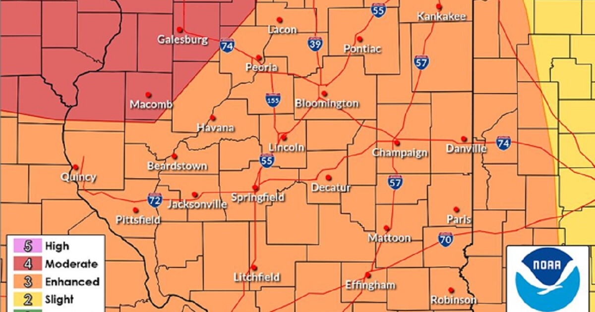 Central Illinois braces for severe weather threat on Friday | WGLT