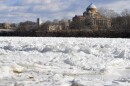 The Susquehanna River is icy near the Nesbitt Park boat launch in Wilkes-Barre.