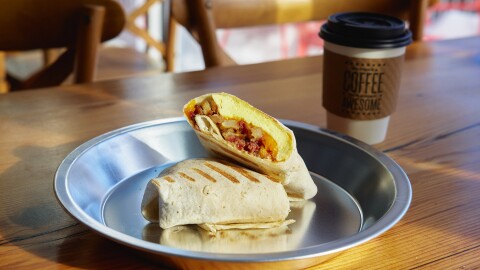 The Chipotle Breakfast Wrap at Mildred’s in Kansas City.