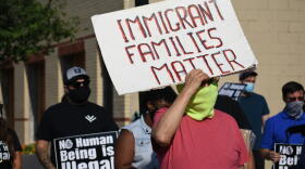 Activists march at a South Bend rally in June 2020 after the U.S. Supreme Court blocked a Trump administration attempt to end the Deferred Action for Childhood Arrivals (DACA) program.