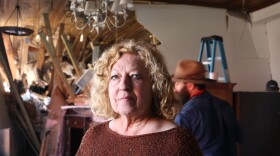 Lynda Catalanotto stands inside her antique store, Old Arabi Marketplace, in St. Bernard Parish on March 23, 2022.