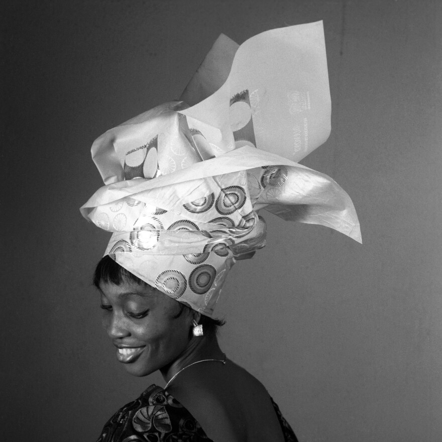 One in a series of photos depicting the elaborate headgear of Nigeria.