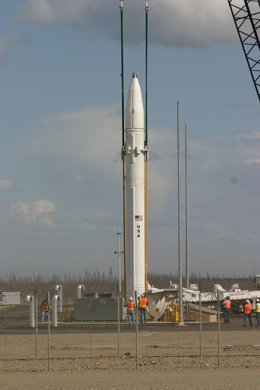 Loading Interceptor Missile in Silo