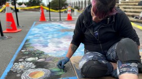 Artist Emily Lostaunau is the featured artist at this year's I Madonnari Street Painting Festival in Santa Barbara