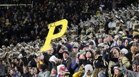 Boilermaker fans celebrate another win over a top five opponent.