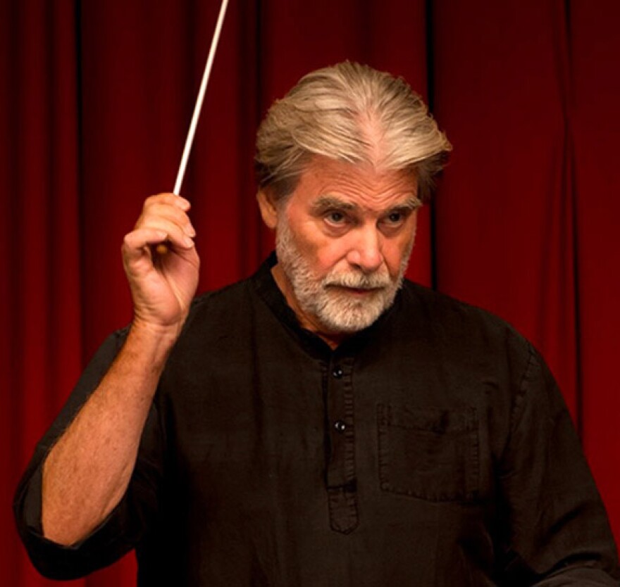 Peter Simonischek as conductor Eduard Sporck in “Crescendo”