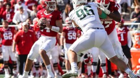 Indiana quarterback Jack Tuttle looks downfield during Saturday's game against Michigan State.