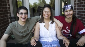 Leanna Perez Green and her two sons. Perez Green's husband is retired from the Air Force. She says seeking drug treatment for her teenage son meant facing down stigma in the tight-knit Wright-Patterson military community.