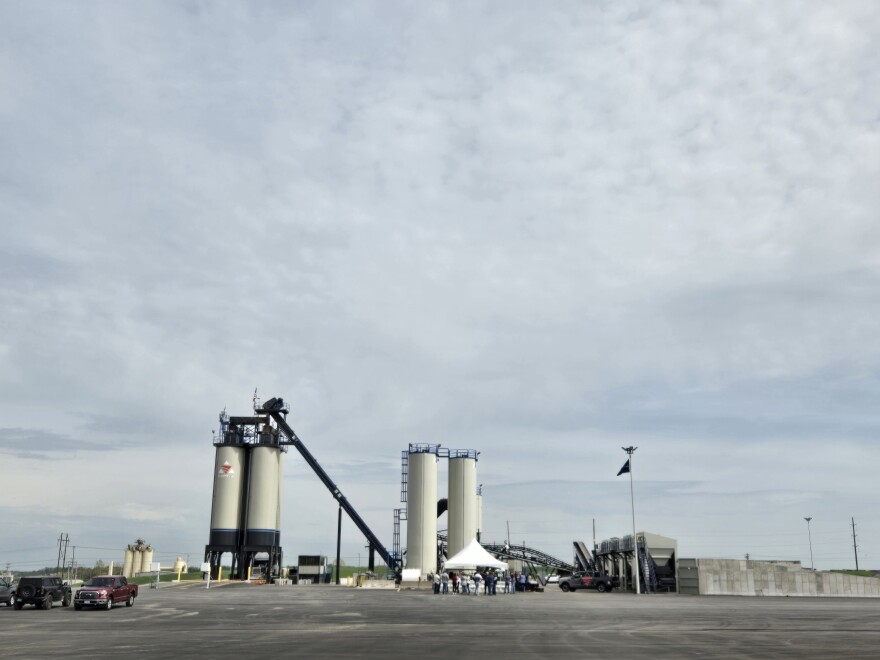 Capital Holding Group's new asphalt plant in Ozark.