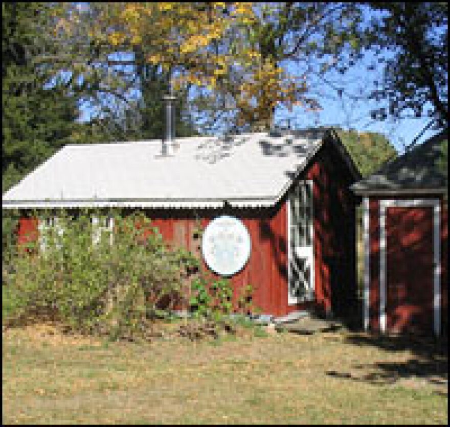 Kooser's "outdoor library" is a place to write, read and nap.