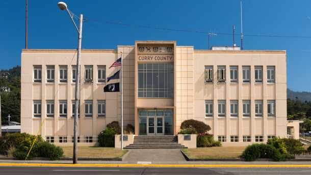 The Curry County Courthouse in Gold Beach.