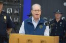 Gov. Mike Braun speaks at a news briefing on Friday, May 22, 2026.
