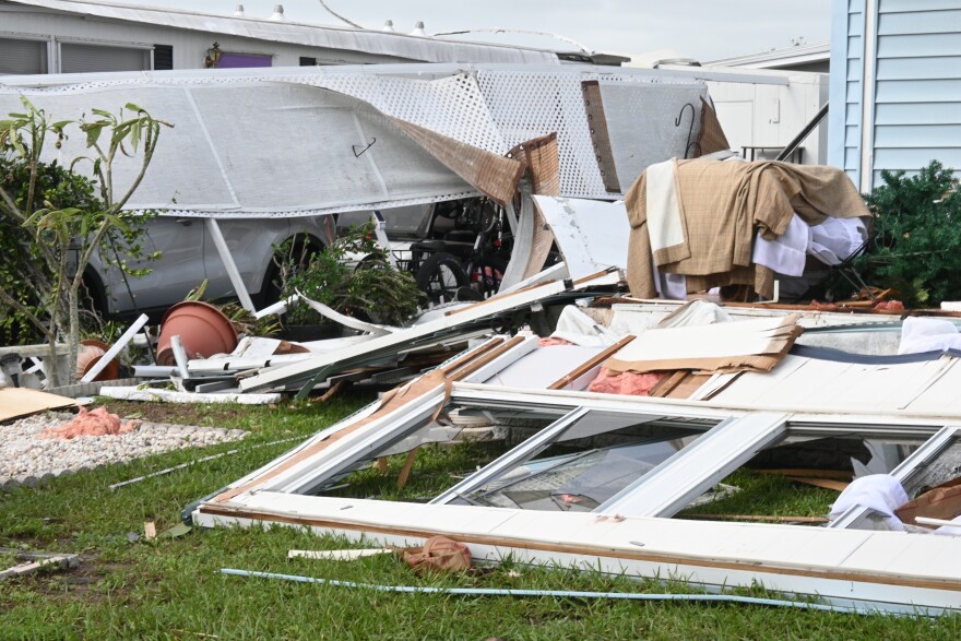 Damage in Southwest Florida due to Hurricane Ian.