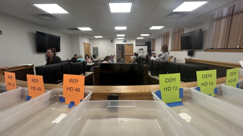 County Clerks prepare teams of ballot counters and ballot readers for the hand-count audit process