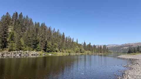 The Clearwater River in Kamiah, Idaho, is seen on the Nez Perce Reservation.