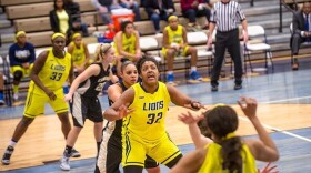 Junior center Kiana Evans scored 16 and pulled down nine rebounds against McMurry.