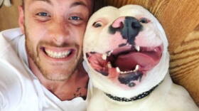 Dan Tillery poses with his dog, Diggy, in a Facebook post.