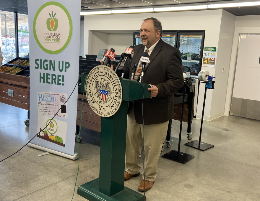 Joe Sellepack, Executive Director of the Broome County Council of Churches. (Phoebe Taylor-Vuolo/WSKG)