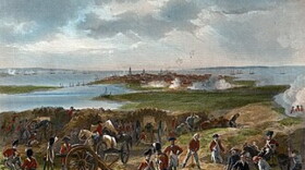 Illustration of the siege of Charleston by Alonzo Chappel