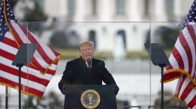 President Donald Trump speaks at the "Stop The Steal" Rally on January 06, 2021 in Washington, DC.  (Tasos Katopodis/Getty Images)