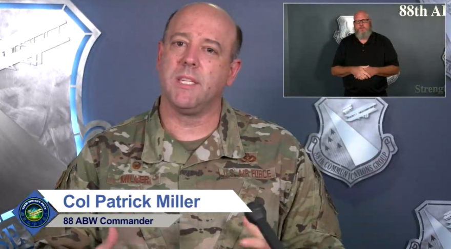 Colonel Patrick G. Miller, 88th Air Base Wing commander.