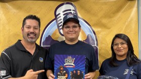 Christian Magana, center, public information officer for the City of Yuma and Ana Zolorzano, marketing specialist, invite you to the Yuma Salutes America's 250 concert on April 18. There's a clear bag rule for the event and they will have some bags for sale at the event.