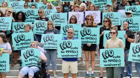 Hundreds of Kentuckians with disabilities and their loved ones and advocates came to Frankfort and pleaded with elected officials to find a way to protect the services they receive through Medicaid waivers.