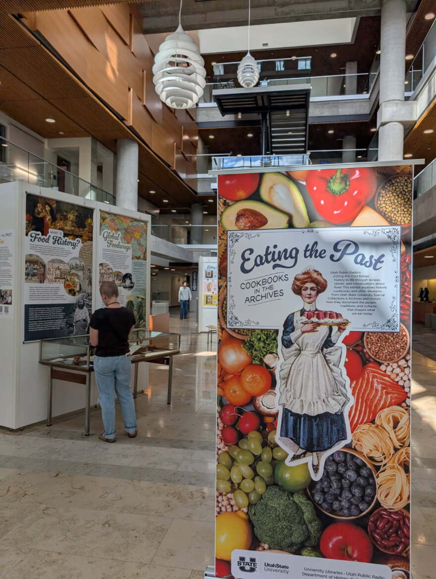 Eating the Past exhibit in the USU Merrill Cazier Library