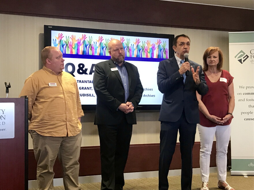 Fort Lauderdale Mayor Dean Trantalis, center, is featured in the documentary and answered audience questions after the screening June 26, 2018.