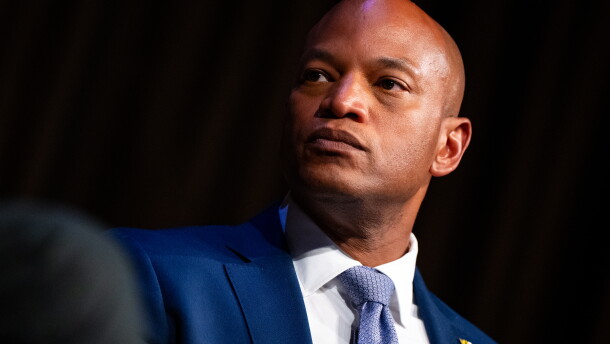 FILE: Wes Moore, Governor of Maryland, speaks during the National Action Network (NAN) Convention in New York, Thursday, April 9, 2026. (AP Photo/Angelina Katsanis)