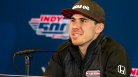 Robert Wickens, 29, shown here during a press conference at the Indianapolis Motor Speedway in May, publicly confirmed he is paralyzed from the chest down from injuries suffered in an August crash at Pocono Raceway.