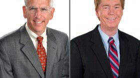 Tom McKee (left) and Ken Broo are retiring from WCPO-TV  after a combined 67 years on Cincinnati television.