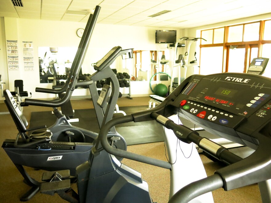 The funds from the rising costs of court fees in places like Allegan County, Mich., are used to help pay for all sorts of court-related items, including this fitness center for county employees.