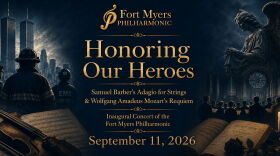 Fort Myers Philharmonic poster for 'Honoring Our Heroes' concert.