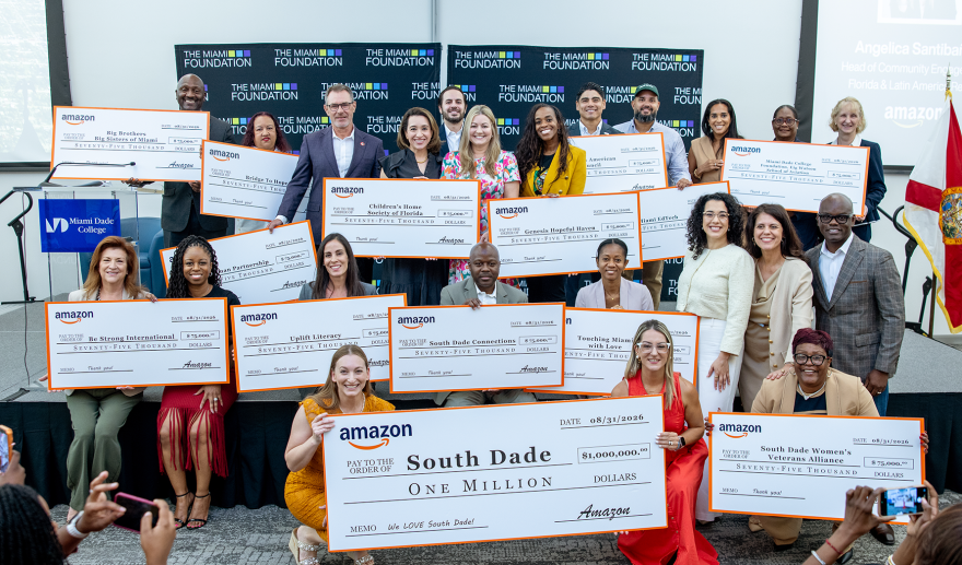 In responding to the Miami Foundation report on non-profits in south Miami-Dade County, Amazon announced on Monday, Aug. 31, 2026, it was making a $1 million investment into 13 South Dade nonprofit organizations.