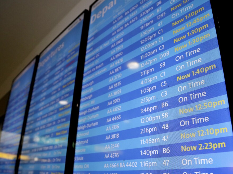 Flights at LaGuardia Airport in New York were delayed Friday morning as the FAA said it was experiencing an uptick in workers calling in sick.