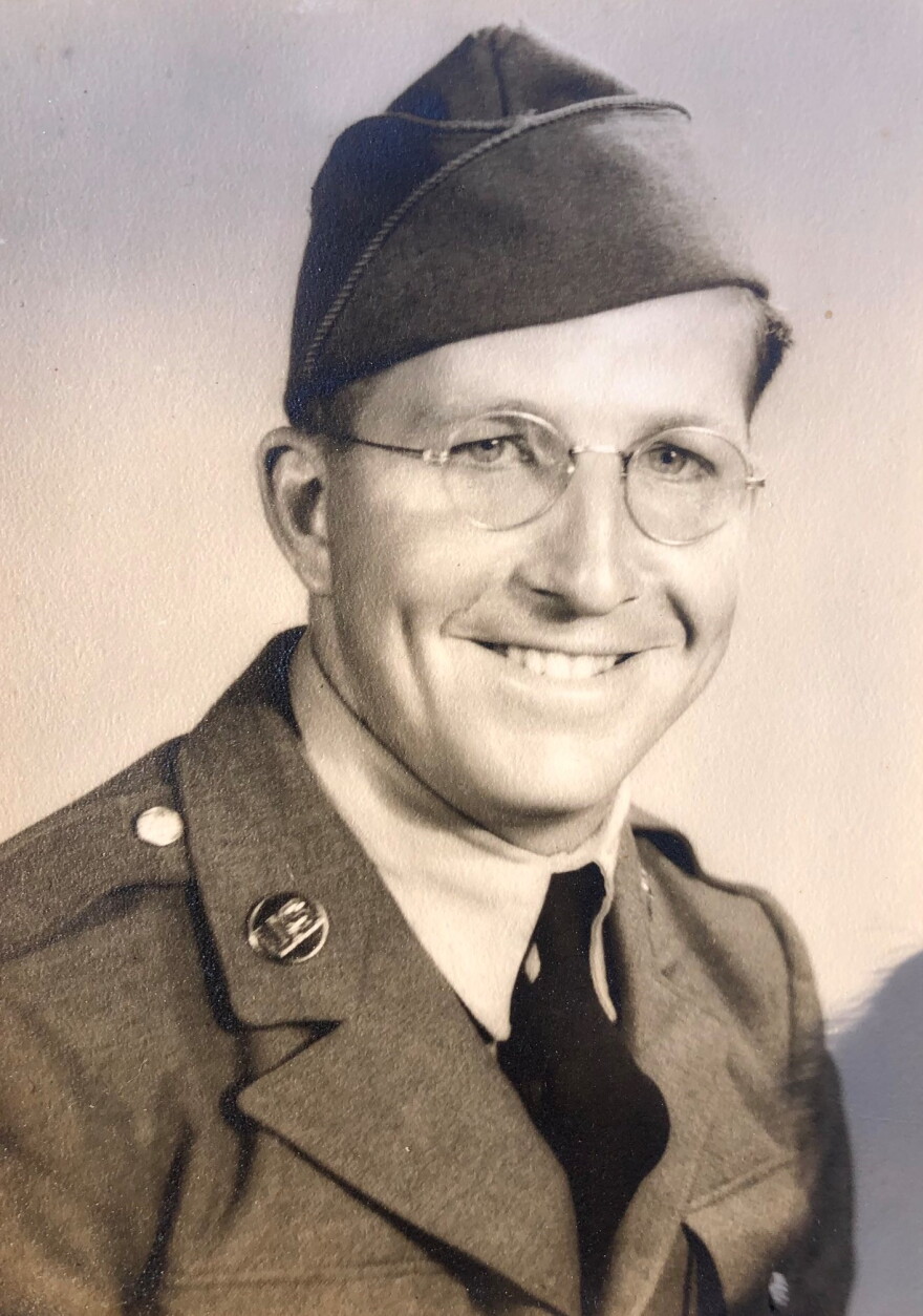 Tec. 5 Edward Enser in military uniform