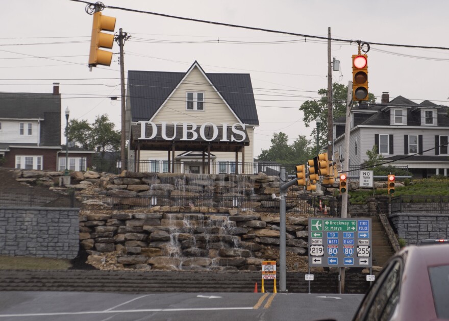 FILE - The DuBois sign, which is four feet tall and sits above DuBois Avenue, was constructed thanks to $2.3 million in federal, state, and city funding that Herm Suplizio oversaw.
