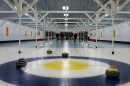 The middle sheet at Waltham Curling Club, Triumph, Illinois.