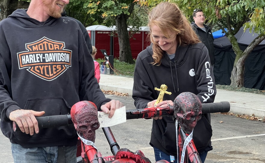 The local biker club, Lost Tribe, took home second prize this year.