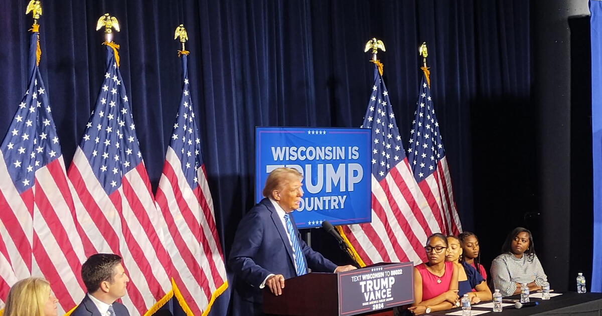 During Milwaukee stops, Trump promotes taxpayerfunded school vouchers
